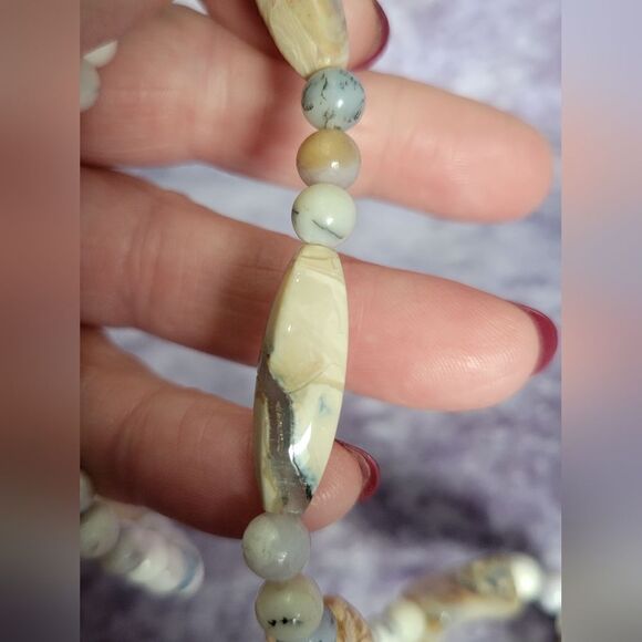 Dendritic Agate Necklace - Picture 3 of 14